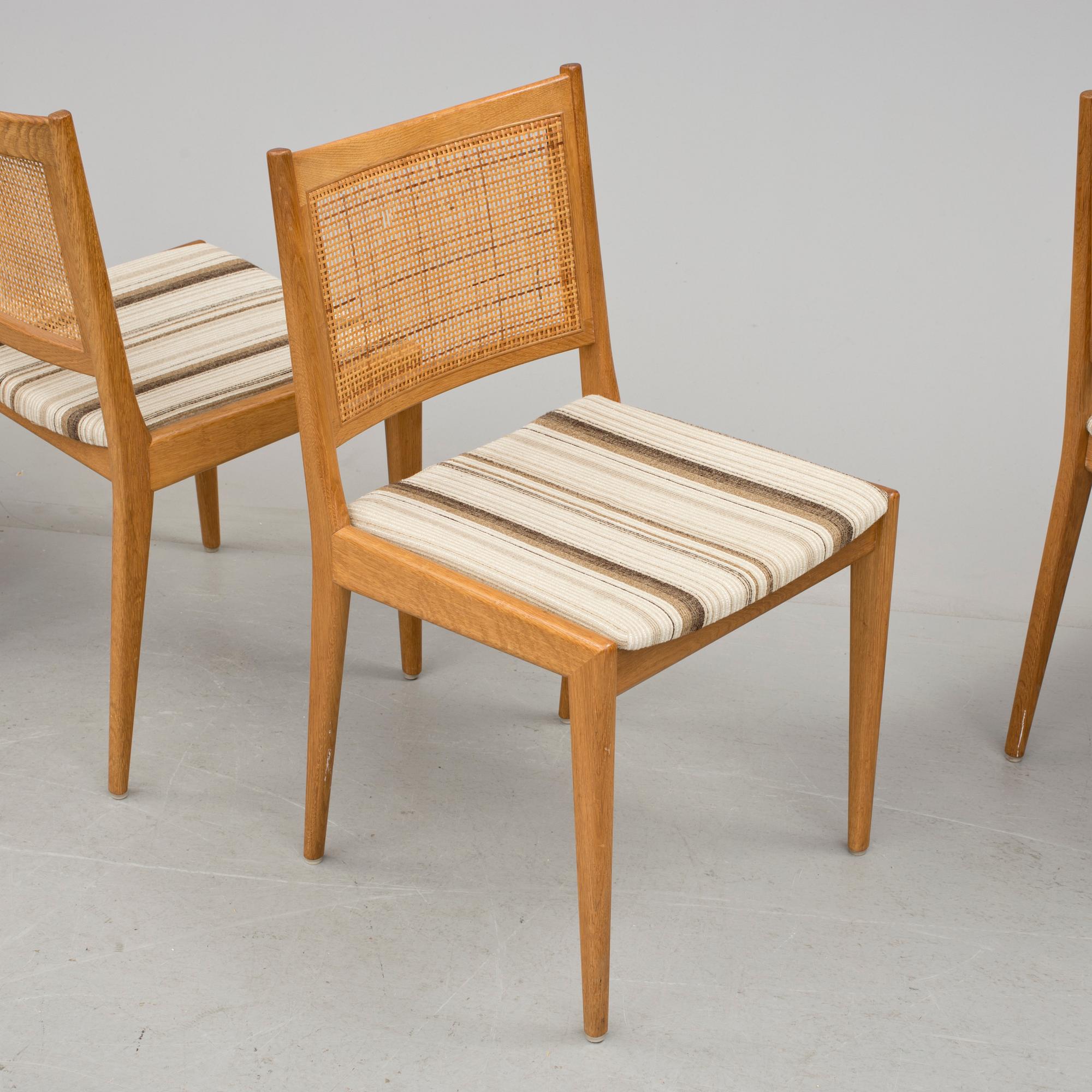 STOLAR, 4 stycken, Karl-Erik Ekselius för Firma J O Carlsson, Vetlanda, 1950/60-tal.