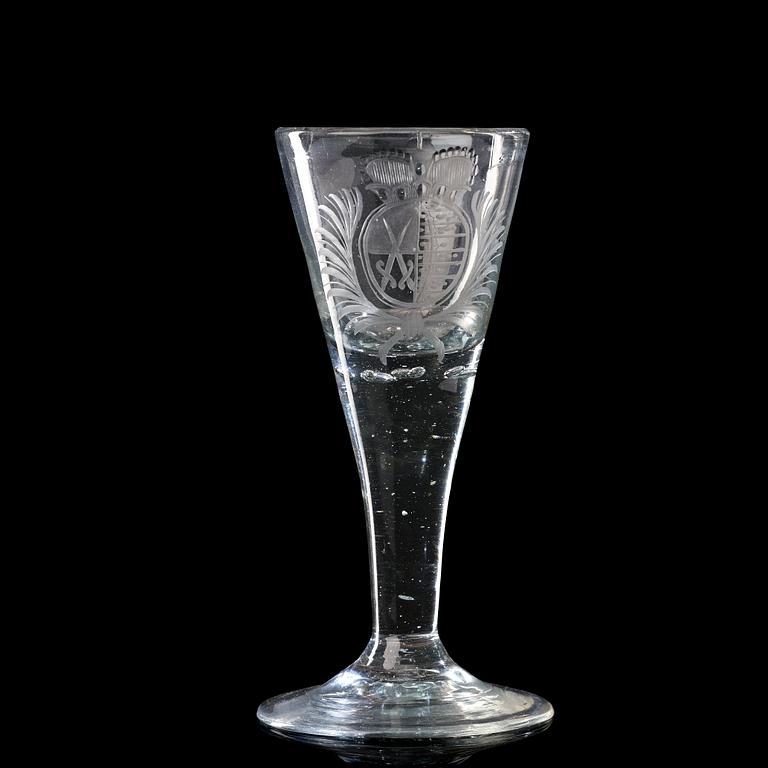 SPETSGLAS. Tyskland, 1700-tal.