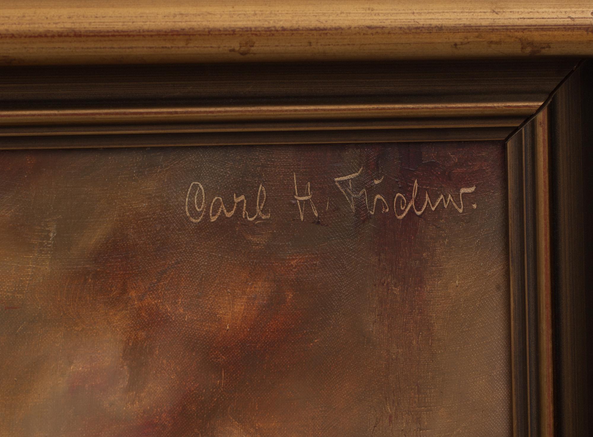 CARL H FISCHER, olja på duk, signerad.
