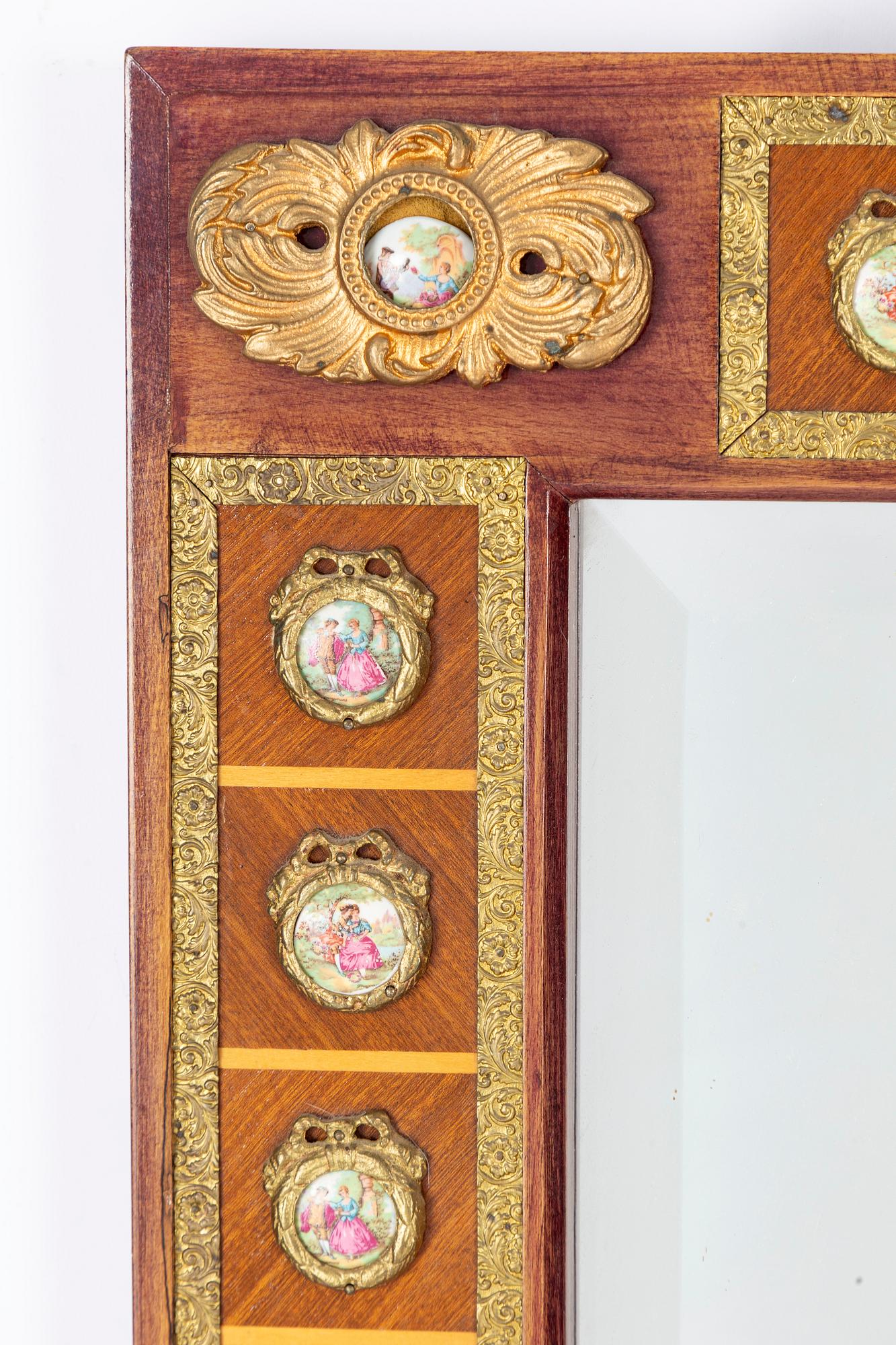 Mirror, Louis XVI style, circa 1900.