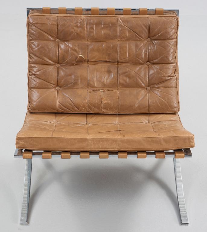MIES VAN DER ROHE, fåtölj, "Barcelona", Knoll International, sannolikt 1950-60-tal.