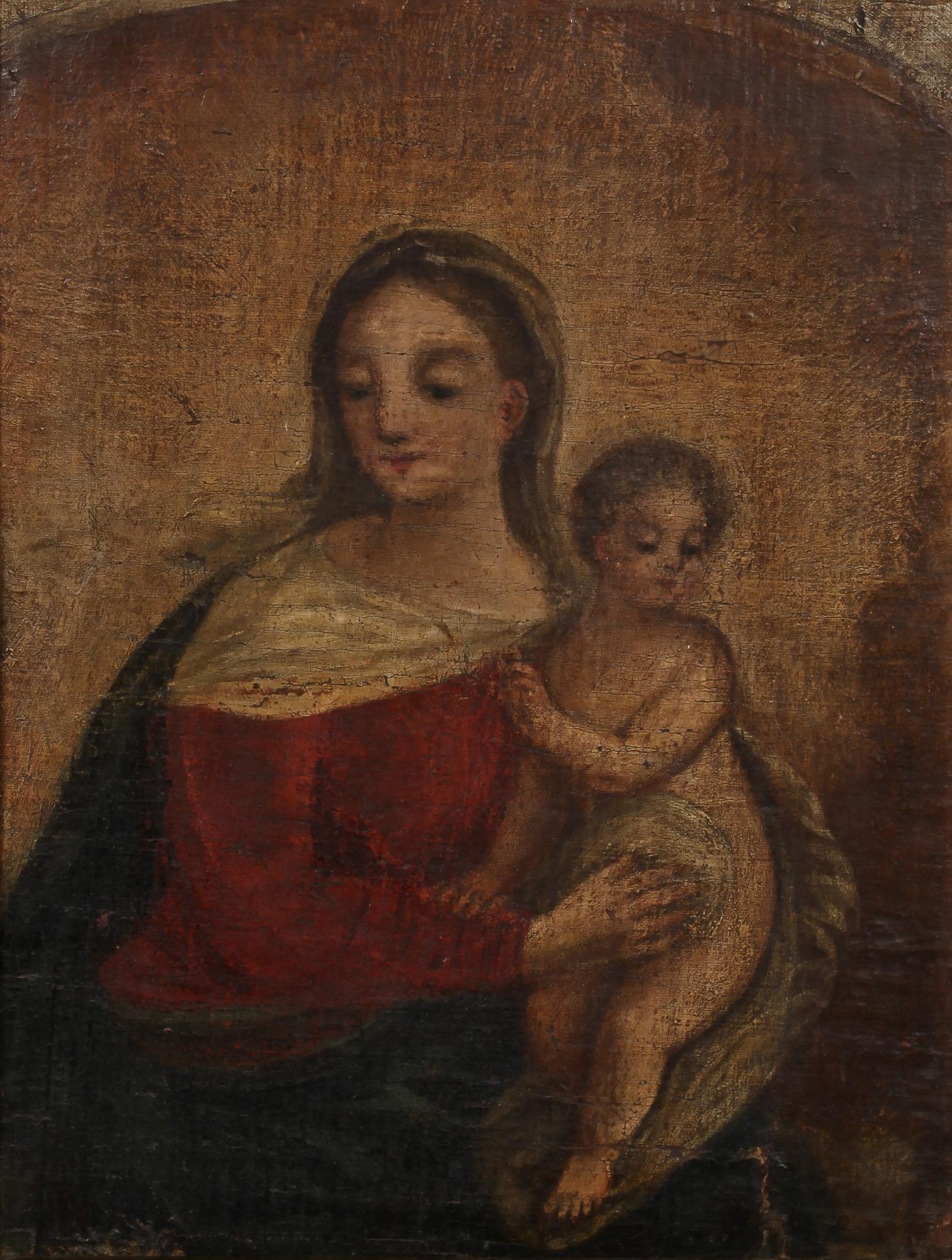 OKÄND KONSTNÄR, olja på duk, 1700-tal.