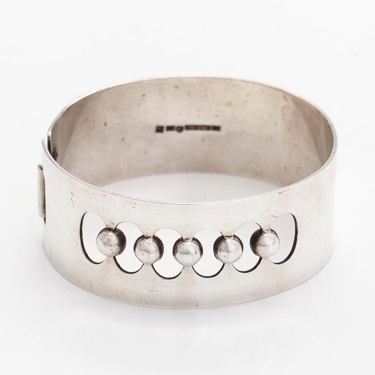 Heikki Kaksonen, a silver bracelet, Kaunis Koru, Helsinki 1962.