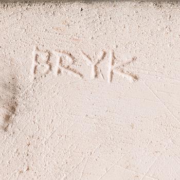 RUT BRYK, reliefi, kivitavaraa, signeerattu BRYK.