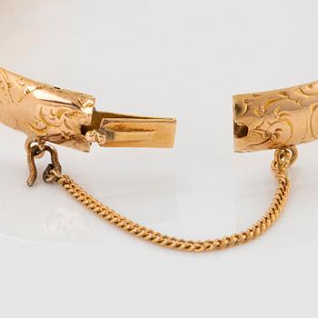 An 18K gold Möllenborg bracelet, 19th century.