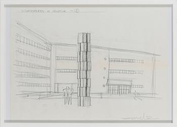 TAKASHI NARAHA 3 st, skisser i blyerts, signerade.