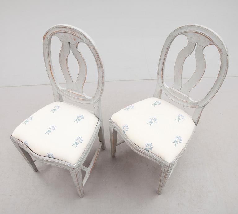 STOLAR, 1 par, gustavianska, omkring år 1800.