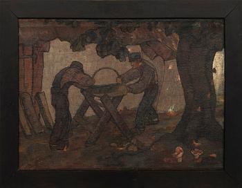 Gottfrid Olsson, "Vedsågare".