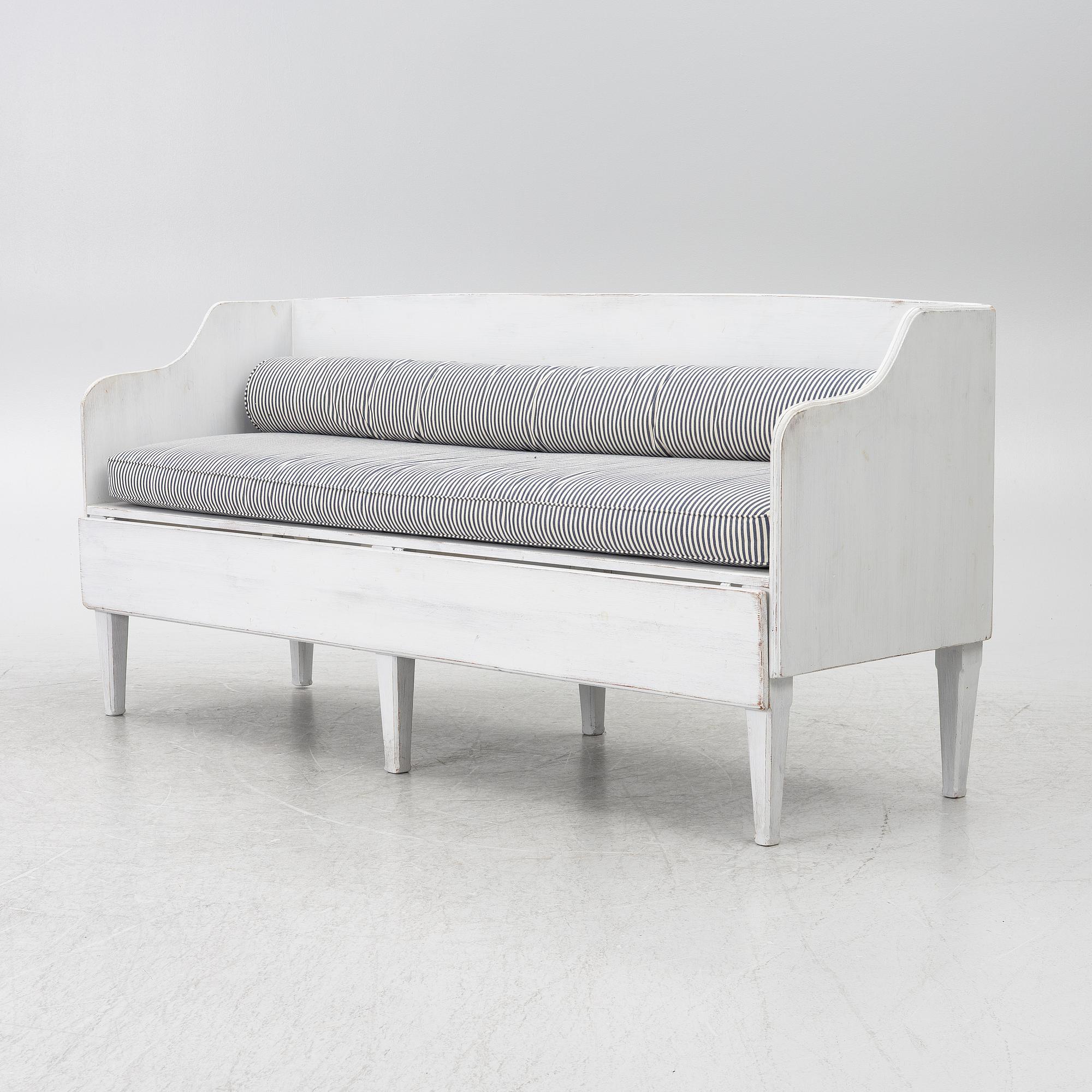 Sofa bed, Gustavian style, designed by Ingela Westergaard.