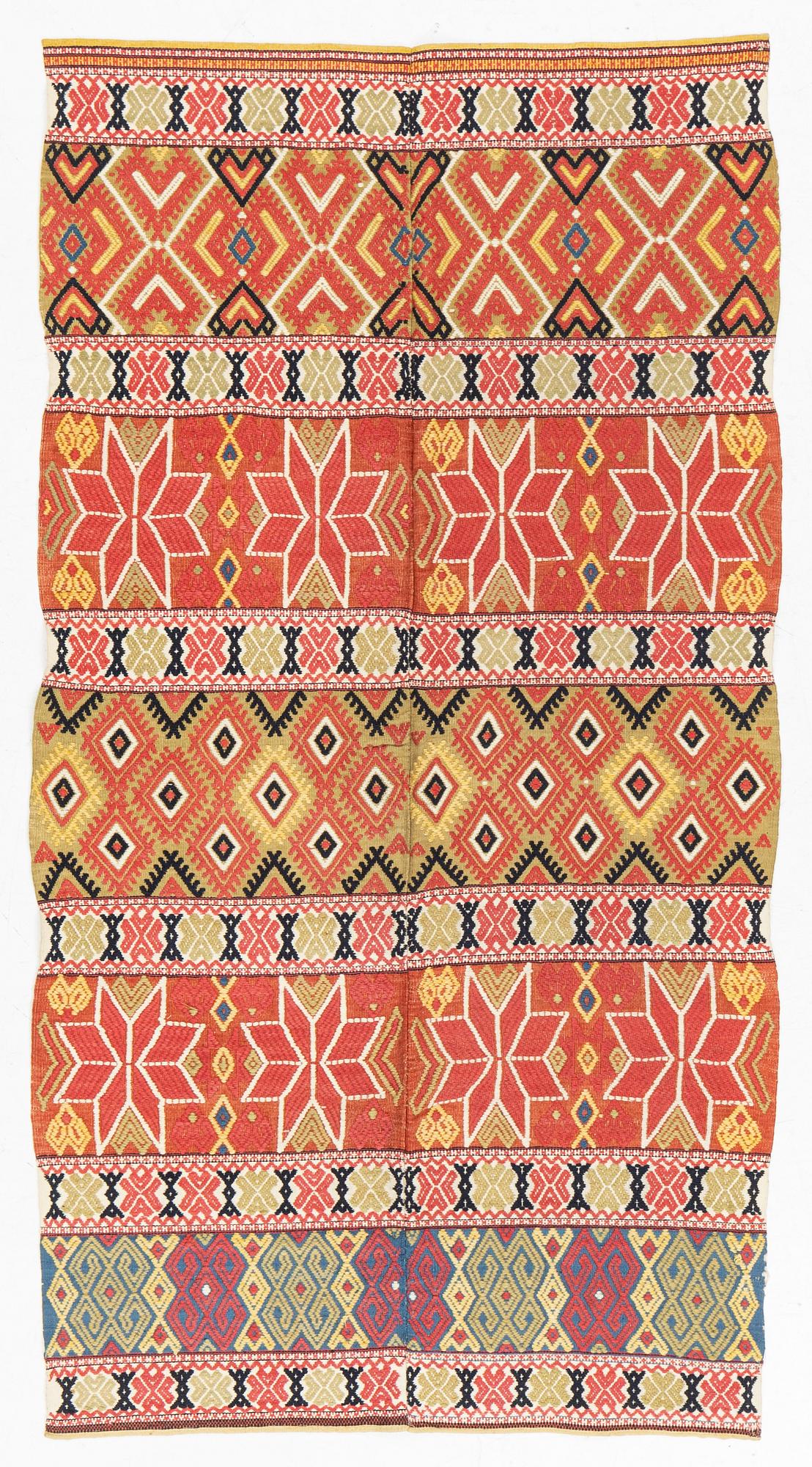 A Swedish flat weave, Scania, circa 178 x 95 cm.