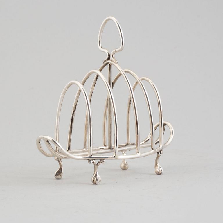 NATHAN & HAYES, Toastrack, silver, Chester, 1907.
