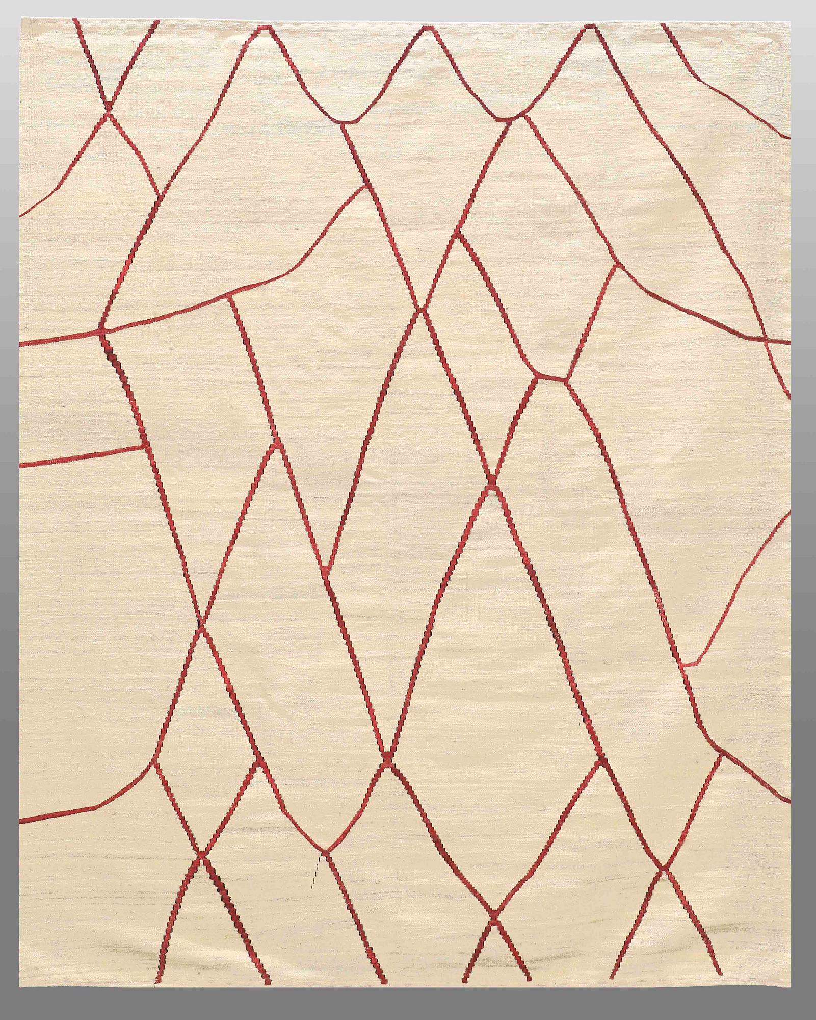 A CARPET, flat weave, around 233 x 190 cm.