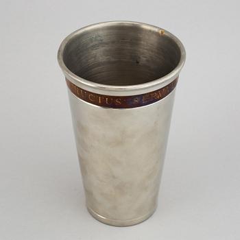 Estrid Ericson, a pewter vase for Firma Svensk Tenn 1972.