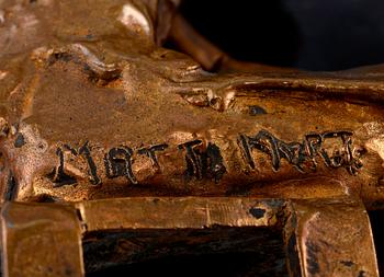 MATTI HAUPT, brons, signerad i godset.