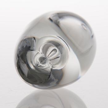 TIMO SARPANEVA, glasskulptur, 'Tåren 3575', signerad Timo Sarpaneva, Iittala -55.