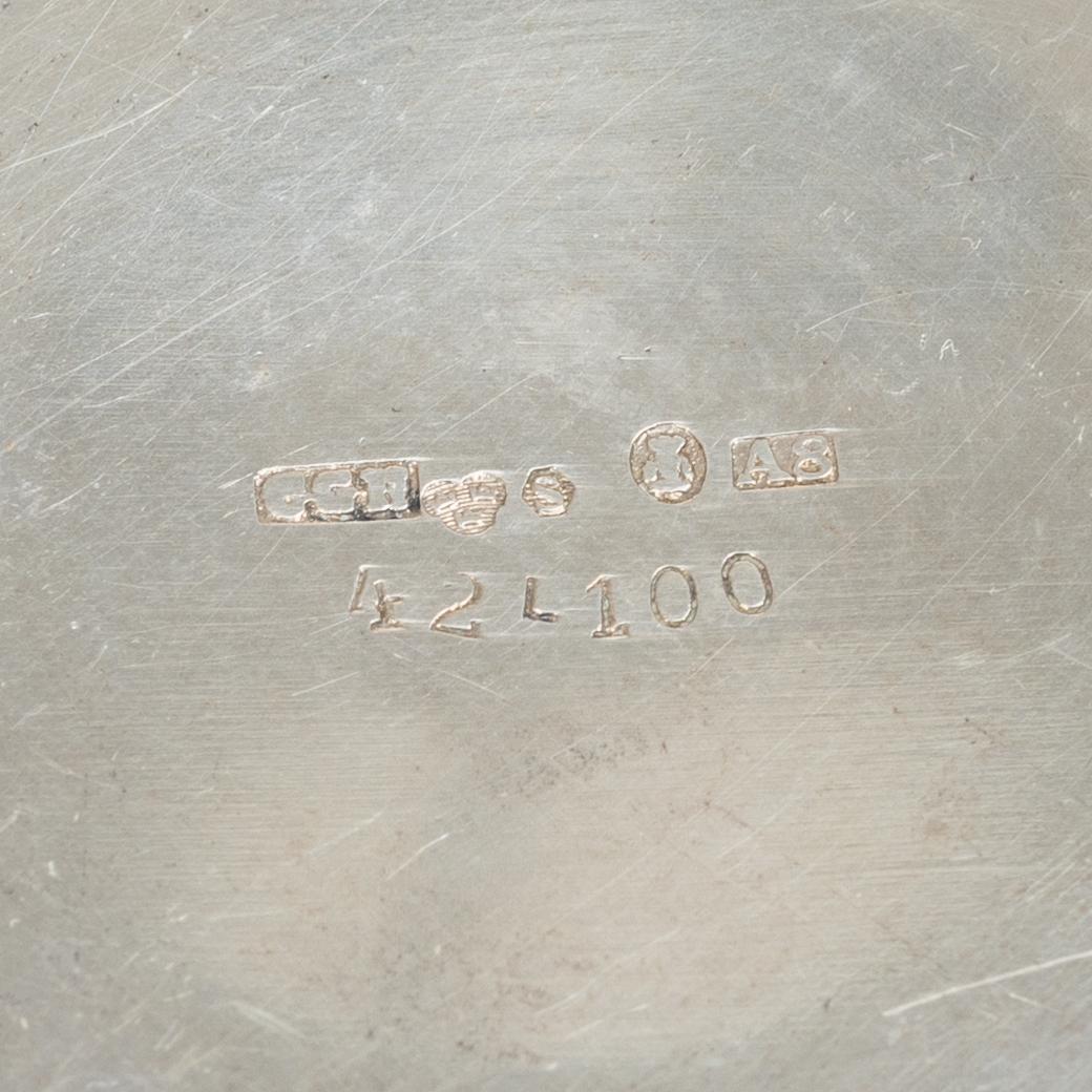 Three silver beakers, including CG Hallberg, Stockholm, 1927.