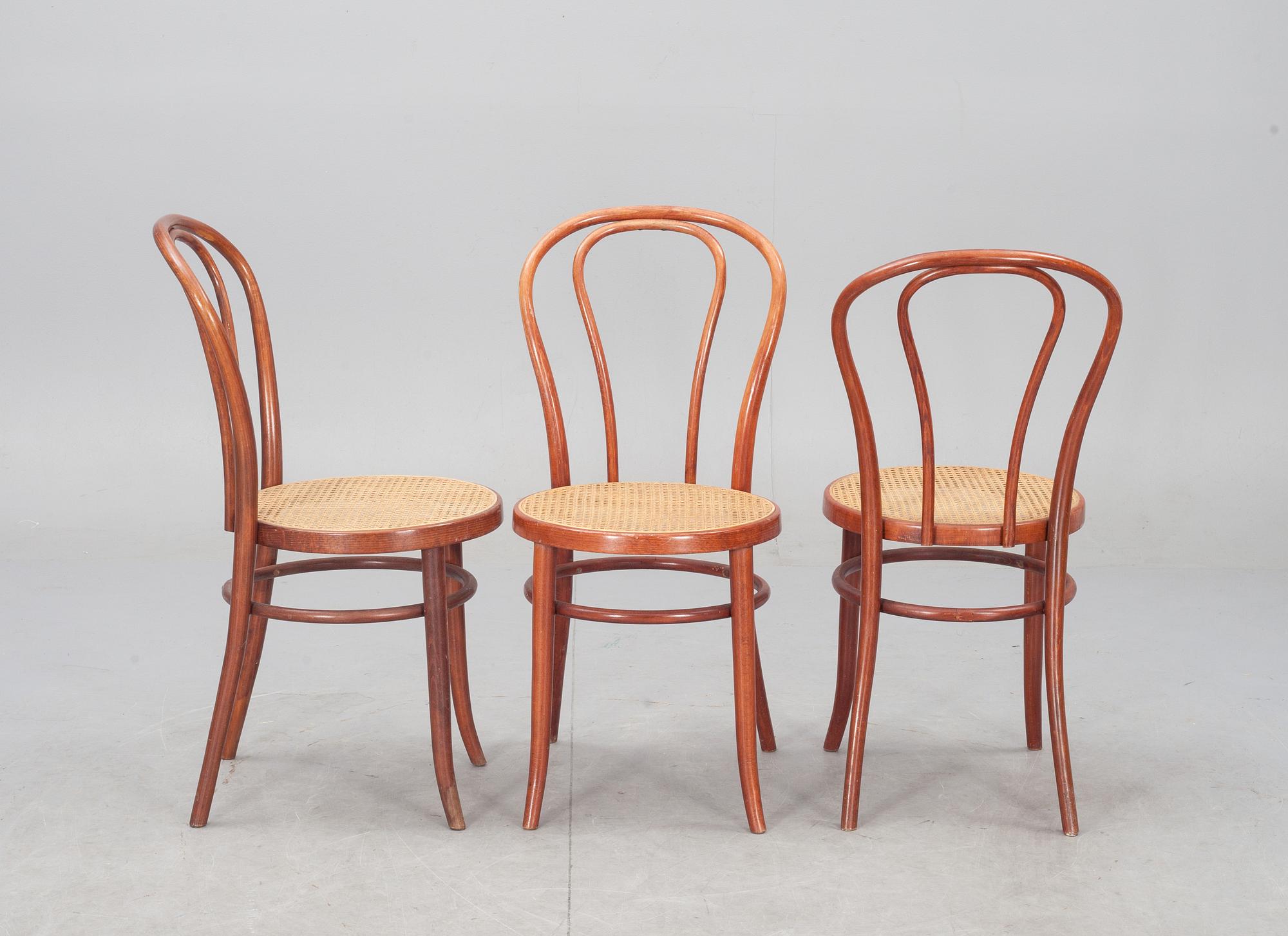 CAFÉSTOLAR, 8 st, 1900-talets andra hälft.