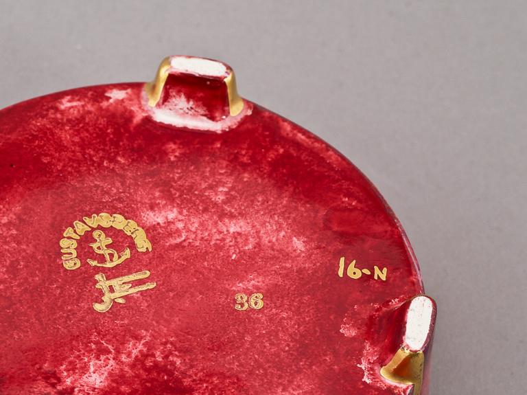 PARTI FLINTGODS, 22 delar, Josef Ekberg, Gustavsberg, 1900-talets första hälft.