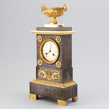 A French Empire table clock, first half of the 19th century.