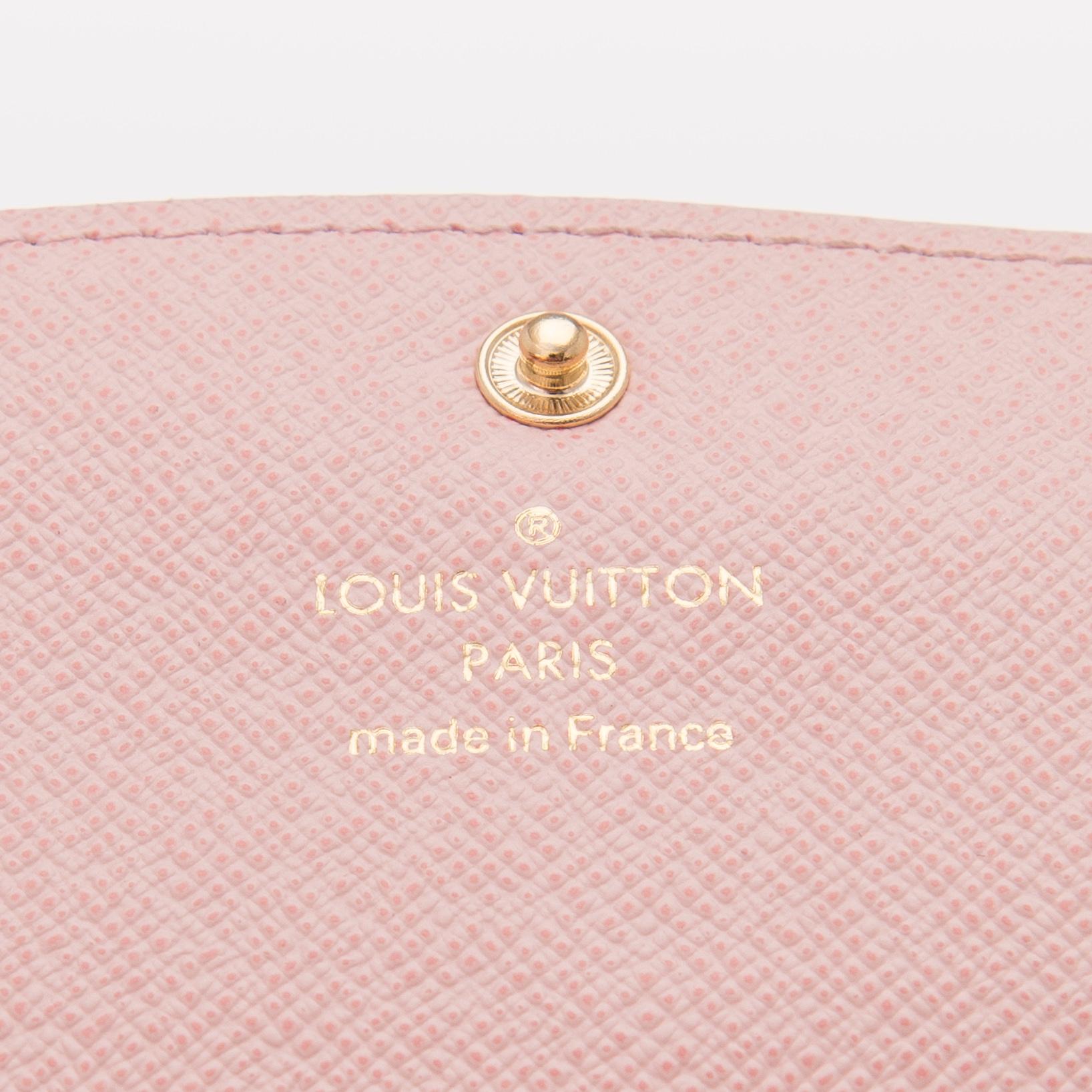 A LOUIS VUITTON WALLET,  "Emilie Damier Azur".