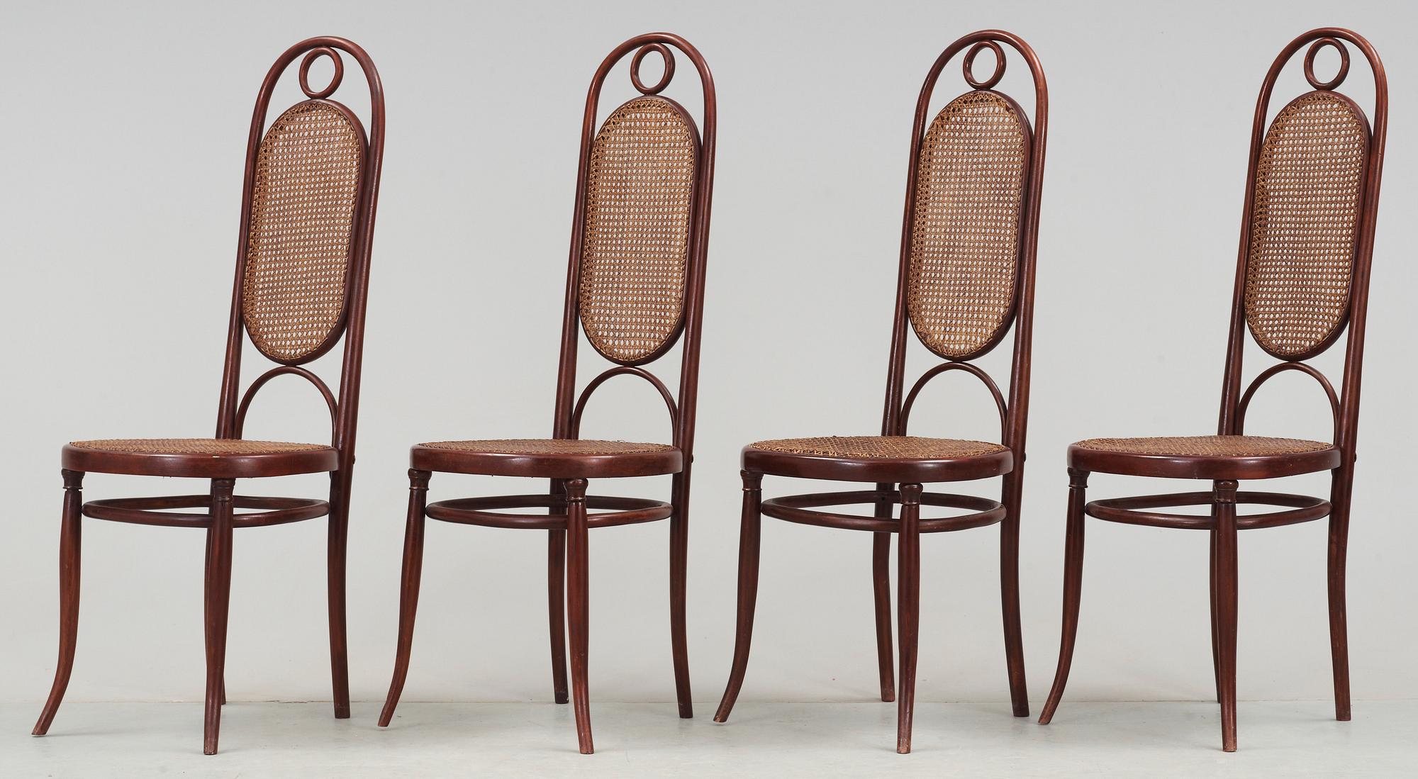STOLAR, 4 st, troligen Thonet, 1900-tal.