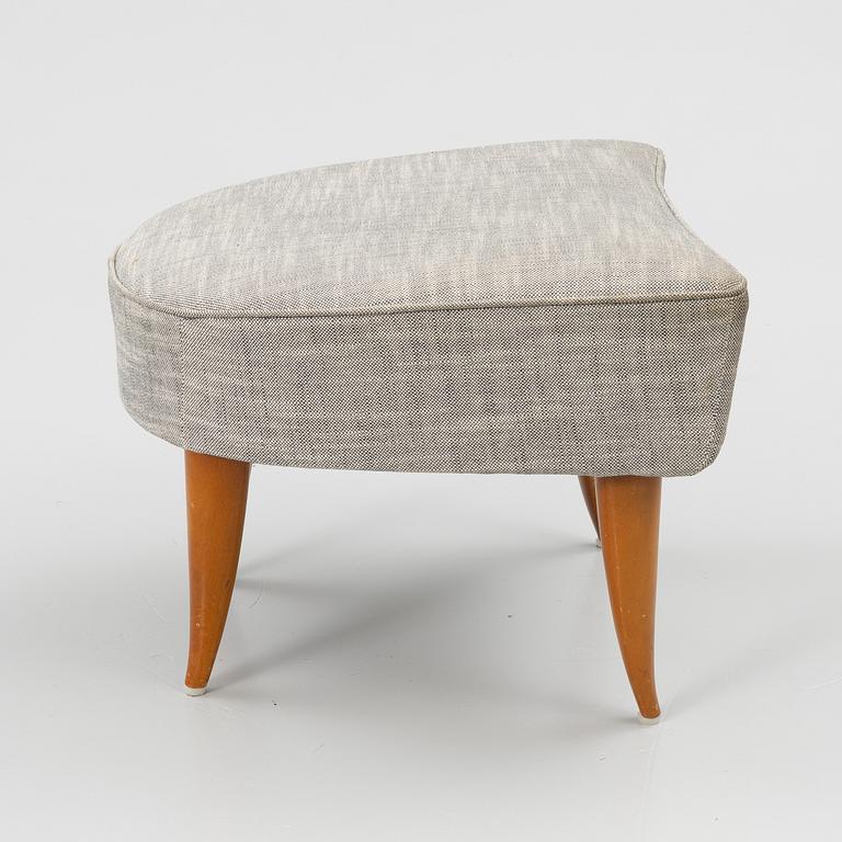 Kerstin Hörlin-Holmquist, a 'Lilla Eva' armchair and a 'Fikonlövet' ottoman, Triva, Nordiska Kompaniet.