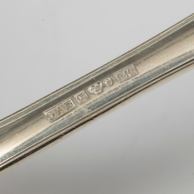 A 42-piece 'Prins Albert' silver cutlery set, GAB, Sweden, 1964-76.