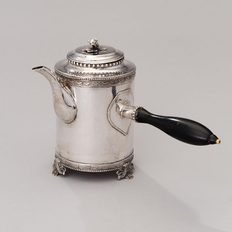 KAFFEKANNA, av Anders Brandt, Norrköping 1788. Gustaviansk.