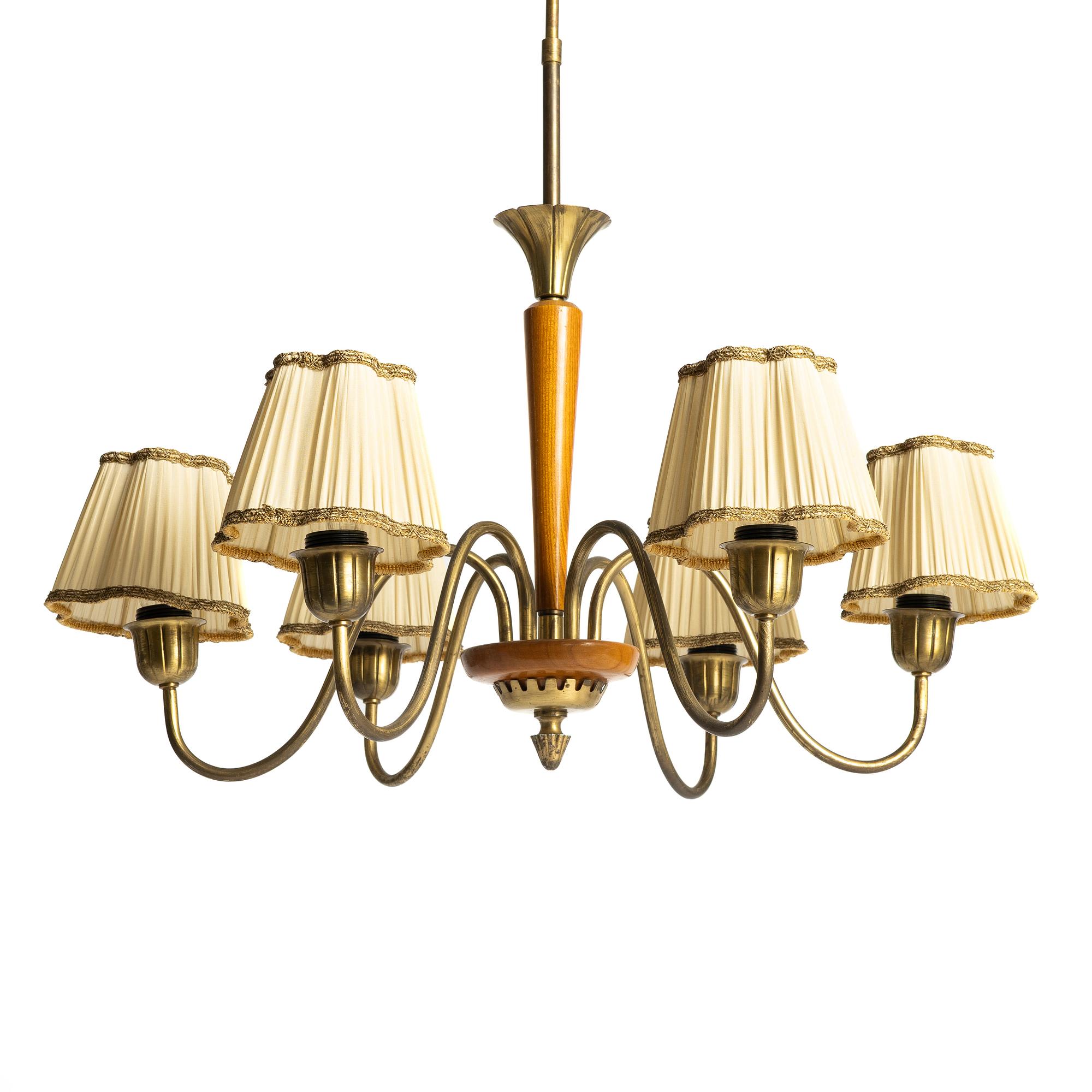 Harald Notini, a ceiling lamp model 11664, Arvid Böhlmarks Lampfabrik, Stockholm, 1950s.