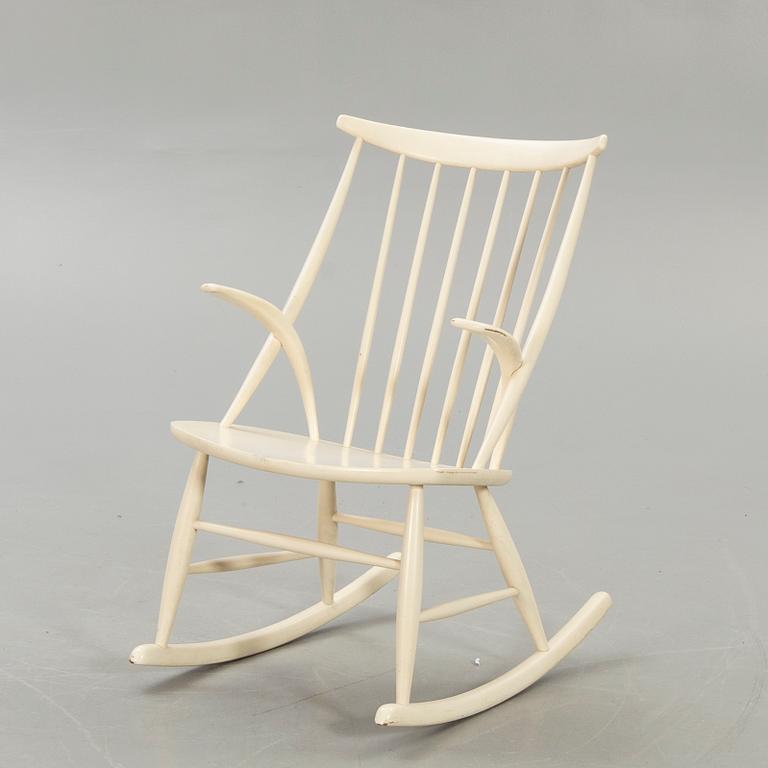 Illum Wikkelsö,  gungstol, för N Eilsersen, Danmark, 1950-60-tal.