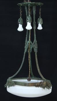 TAKLAMPA, jugend, sannolikt Böhlmarks, 1900-talets början, h 90.