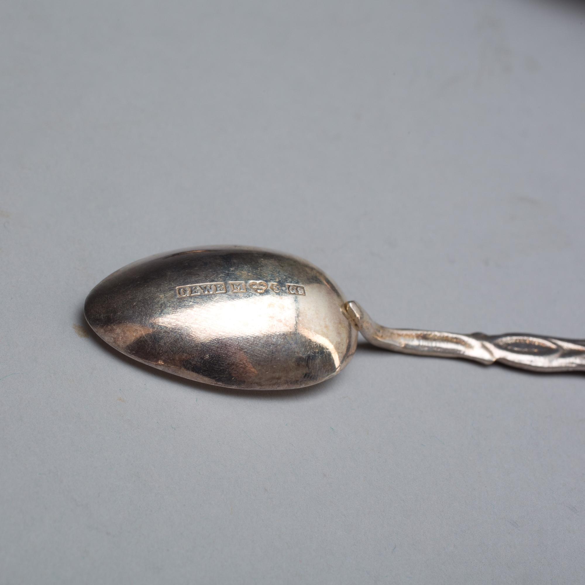 PARTI SILVER, 12+4 st, bl.a. GAB, Stockholm, 1908. Vikt tot ca 337g.