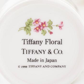 Tiffany & Co, kaffekoppar, 2 st, "Tiffany Bouquet", samt espressokoppar, 2 st, "Tiffany Floral", porslin.