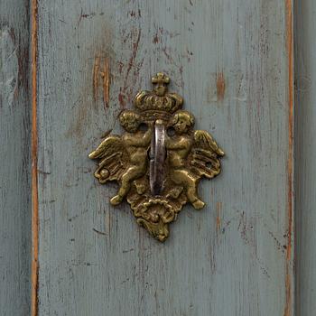 A late 18th century rococo painted cabinet.