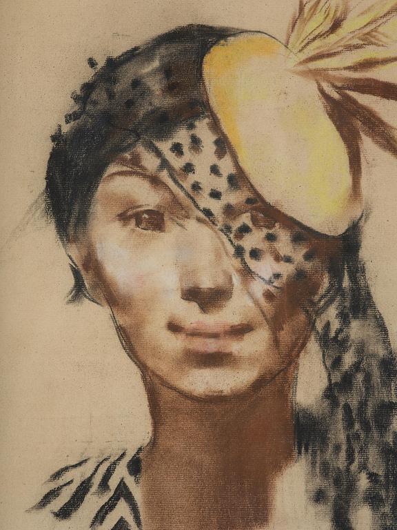 Lotte Laserstein, "The Yellow Hat".