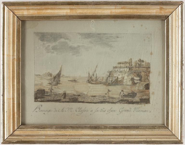 BRODERAD TAVLA, 1700-/1800-tal.