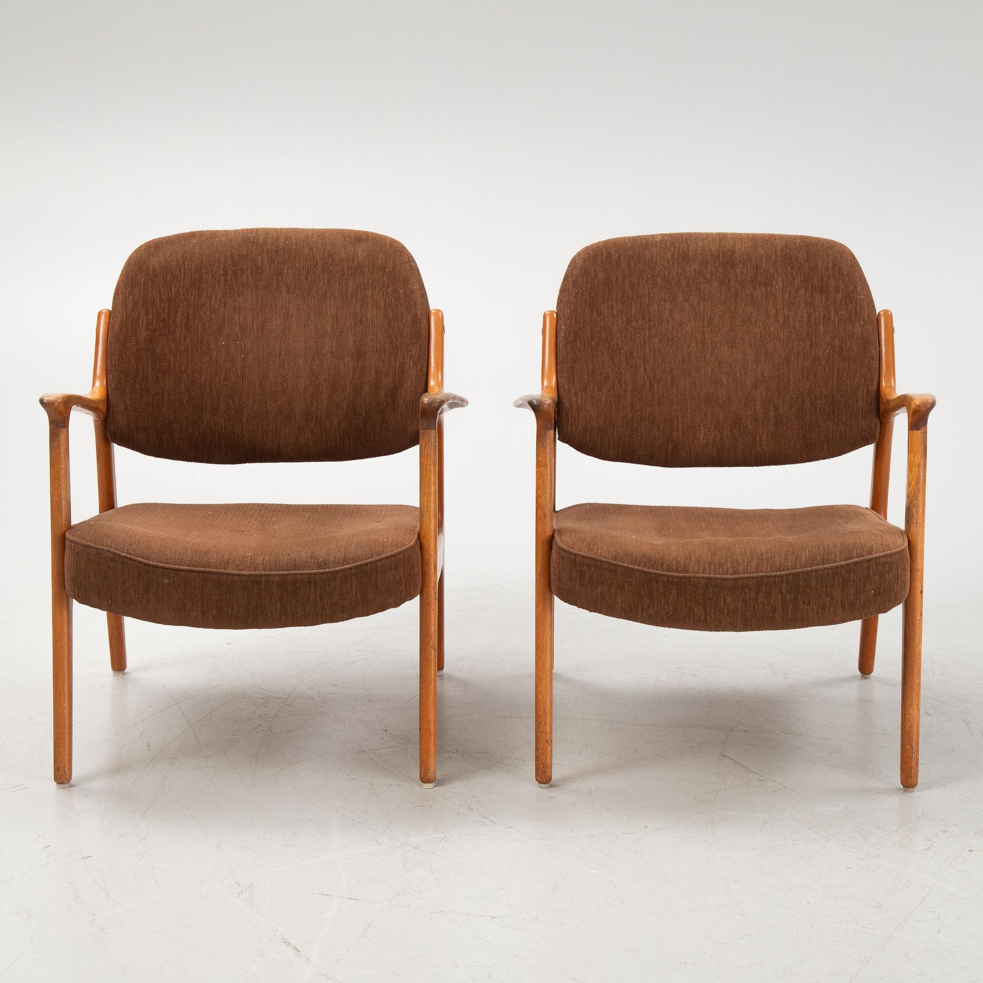 Fåtöljer, ett par, "Domus", Bröderna Andersson, 1960-tal.
