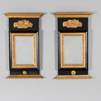 SPEGLAR, 2 st, senempire, 1800-talets första hälft.
