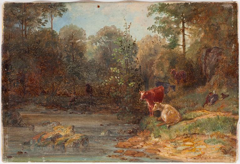 OKÄND KONSTNÄR, olja på duk, England, 1800-tal.
