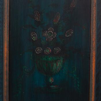 A painted cabinet, 18th/19th Century.