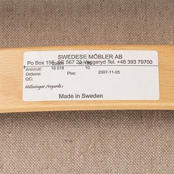 Yngve Ekström, A 'Lamino' easy chair with stool, Swedese, dated -07.