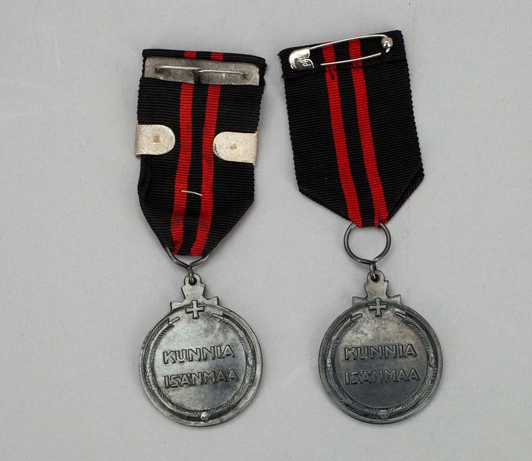 MEDALJER OCH MÄRKEN, 2+5, 1940-tal, Finland.