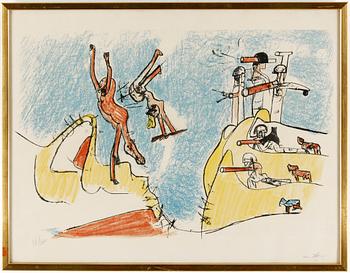 Roberto Matta · ROBERTO MATTA, färglitografi, signerad och numrerad 98/200.