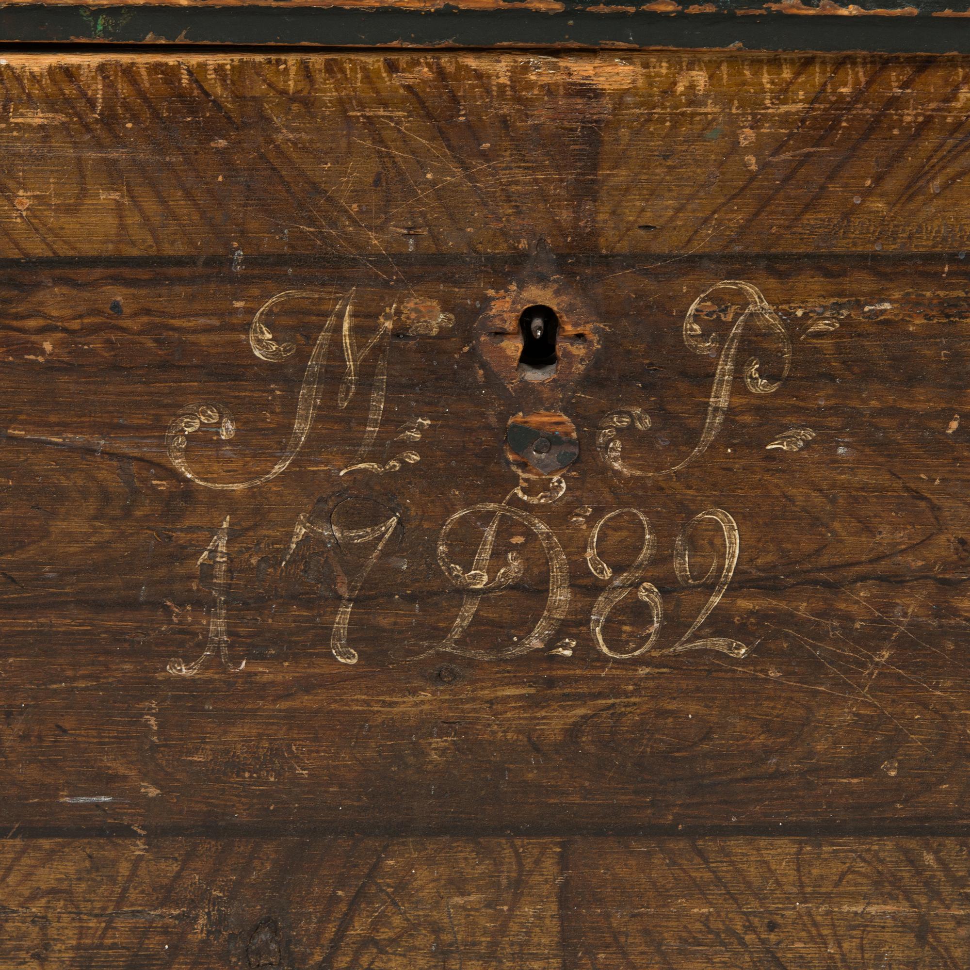 Kista, allmoge, daterad 1782.