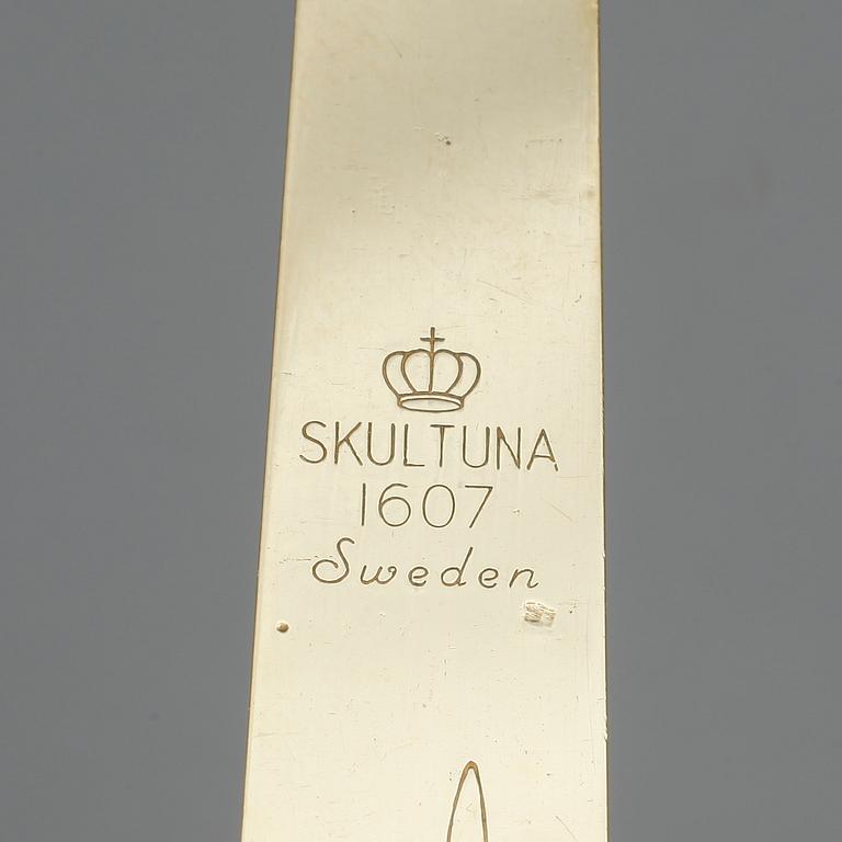 VÄGGLJUSSTAKAR, 4 st, mässing, Pierre Forssell, Skultuna.