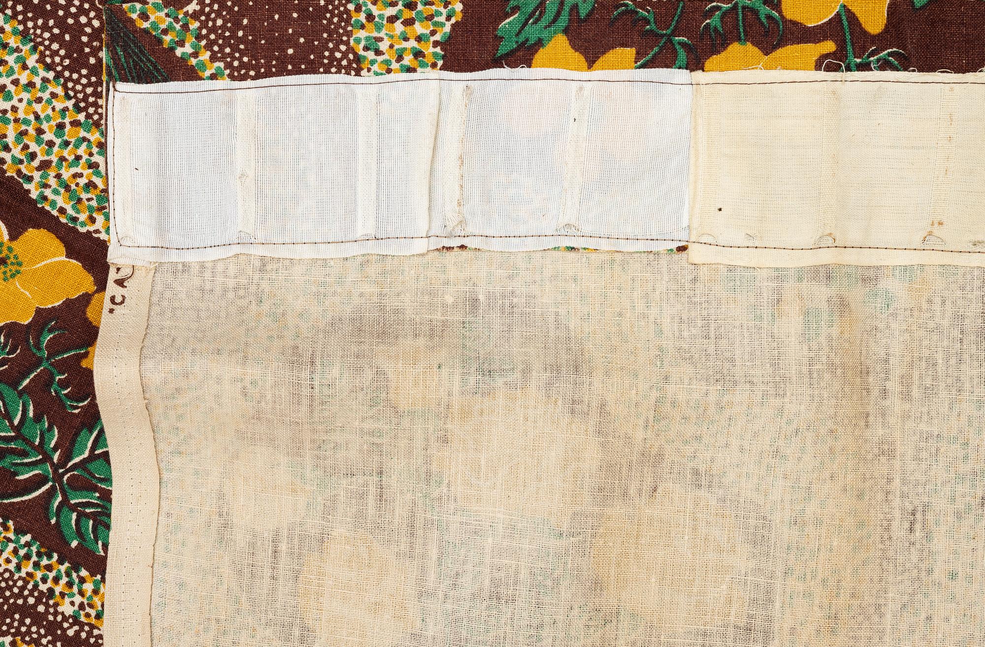 Josef Frank, a pair of 'Catleya' curtains, Svenskt Tenn Company.