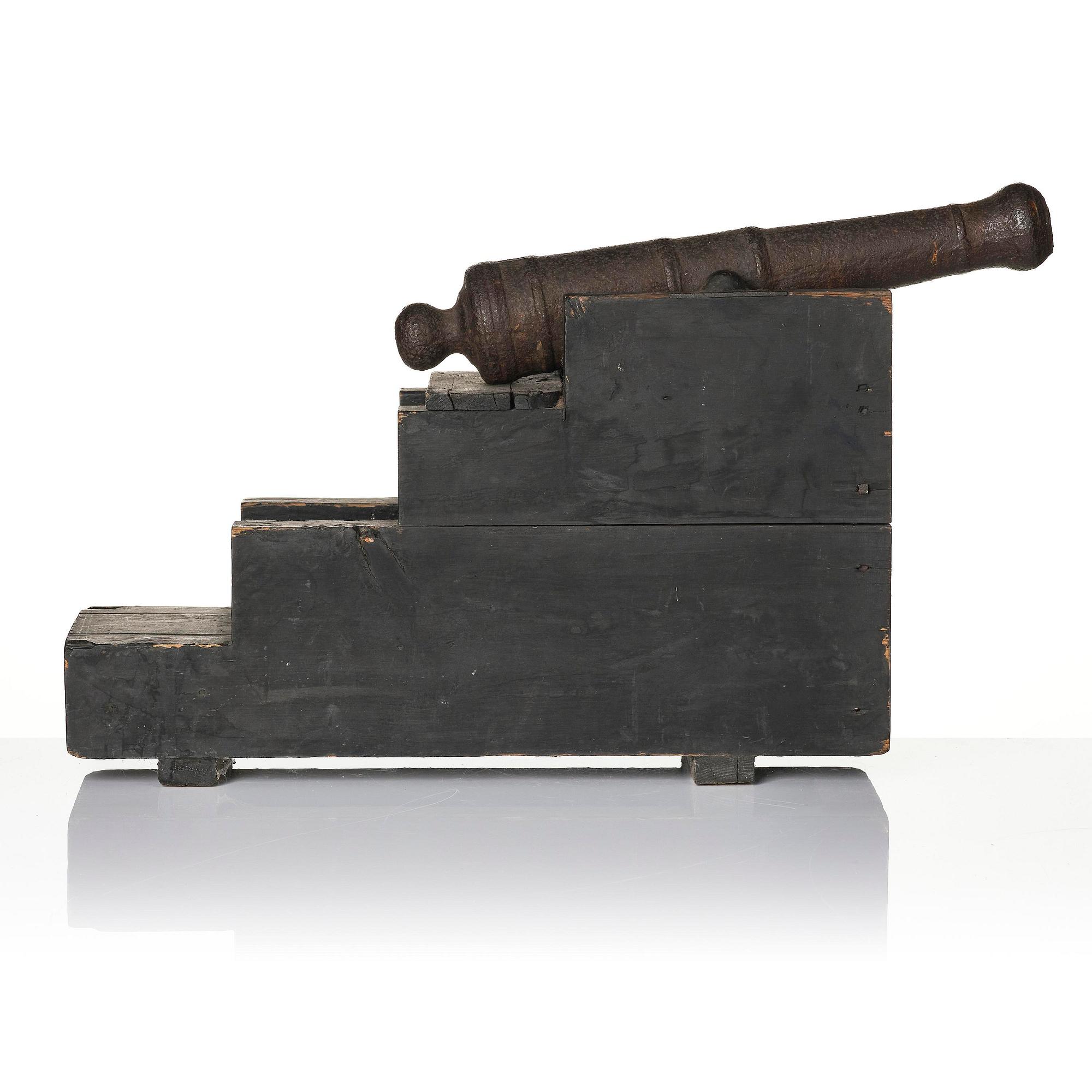 A pair of salute cannons, presumably 19th century.