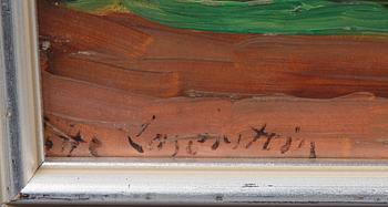 LOTTE LASERSTEIN, olja på pannå, sign.