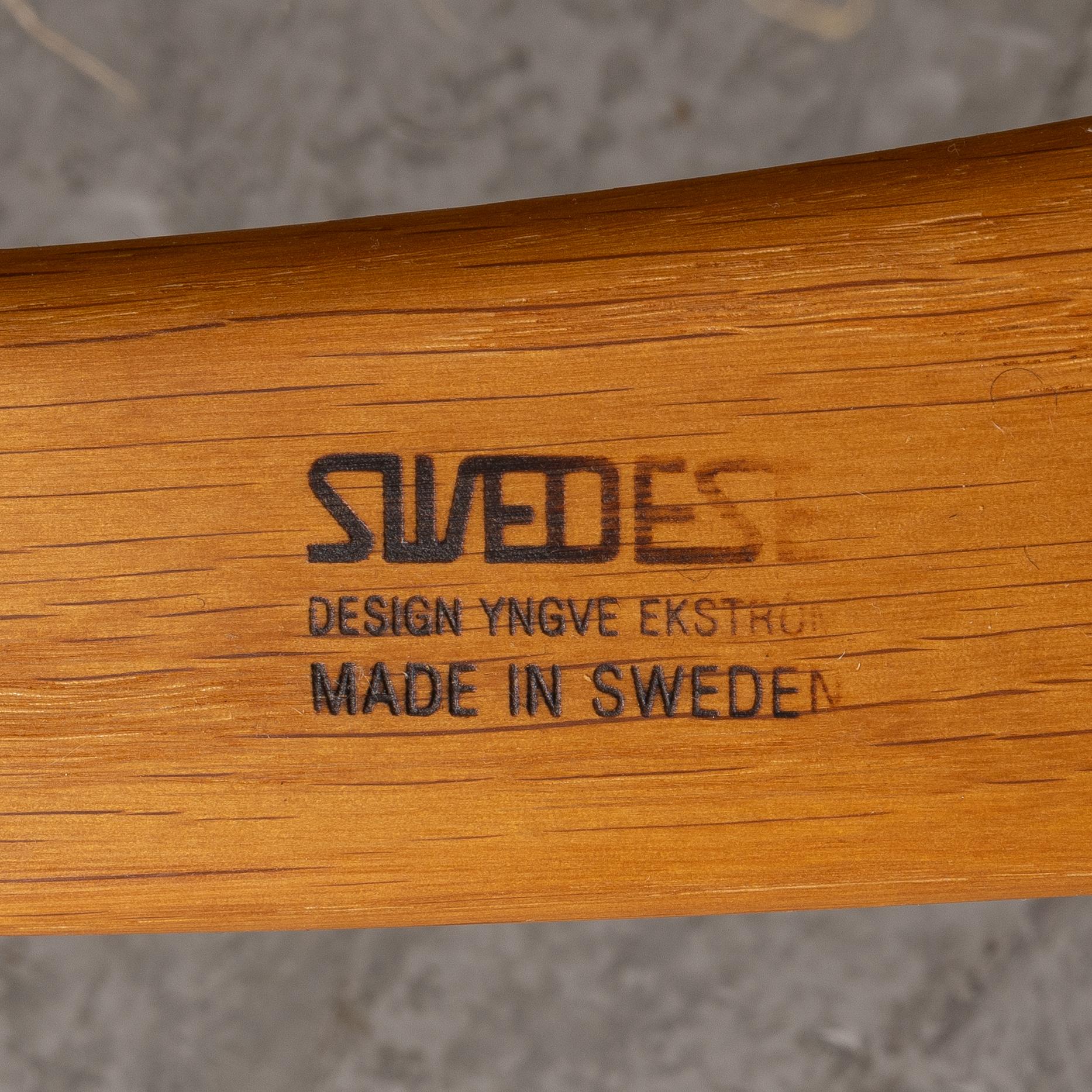 Yngve Ekström, a 'Lamino' armchair with ottoman, Swedese.