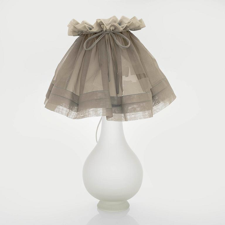 Greta-Lisa Jäderholm-Snellman, A glass table lamp signed G.L.J Finland.